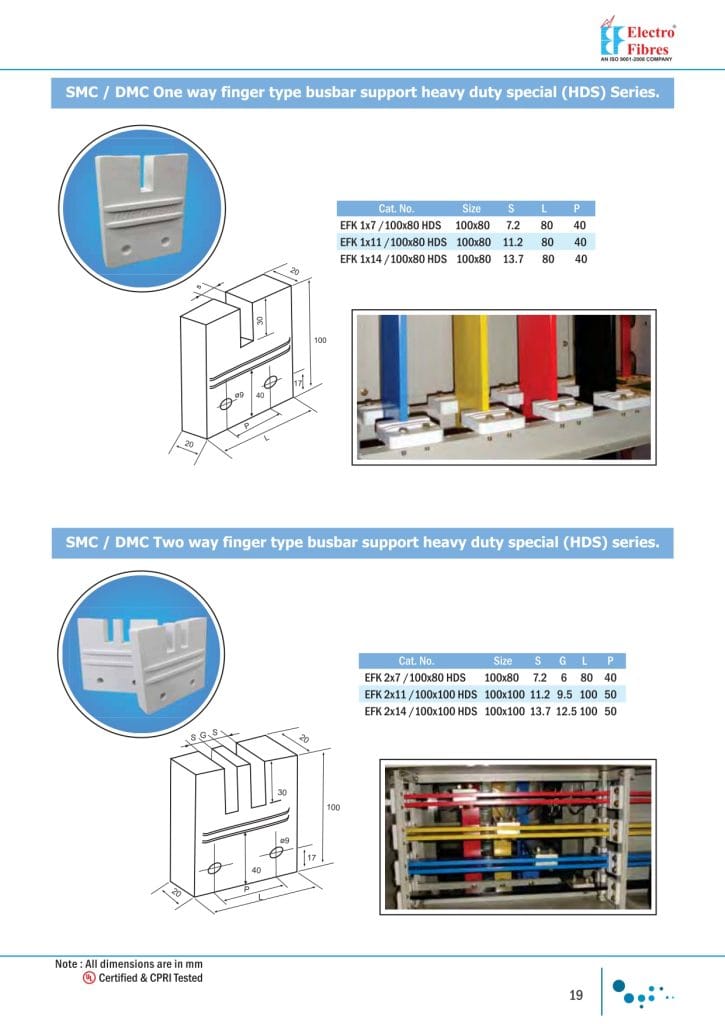 one-way-finger-type-busbar-support